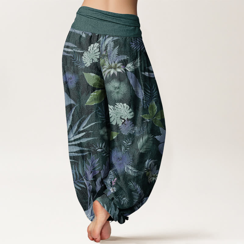 Pure Cotton Breathable Botanical Meditation Harem Pants