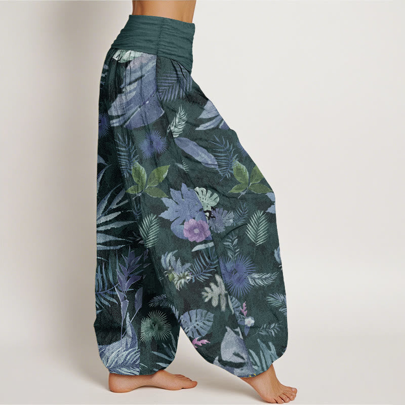 Pure Cotton Breathable Botanical Meditation Harem Pants