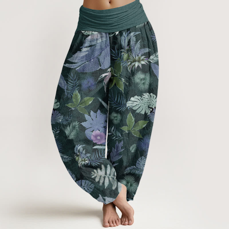 Pure Cotton Breathable Botanical Meditation Harem Pants