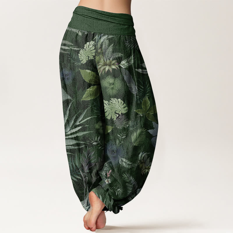 Pure Cotton Breathable Botanical Meditation Harem Pants