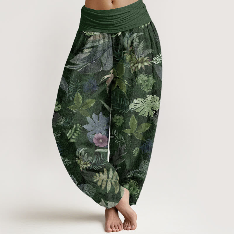 Pure Cotton Breathable Botanical Meditation Harem Pants