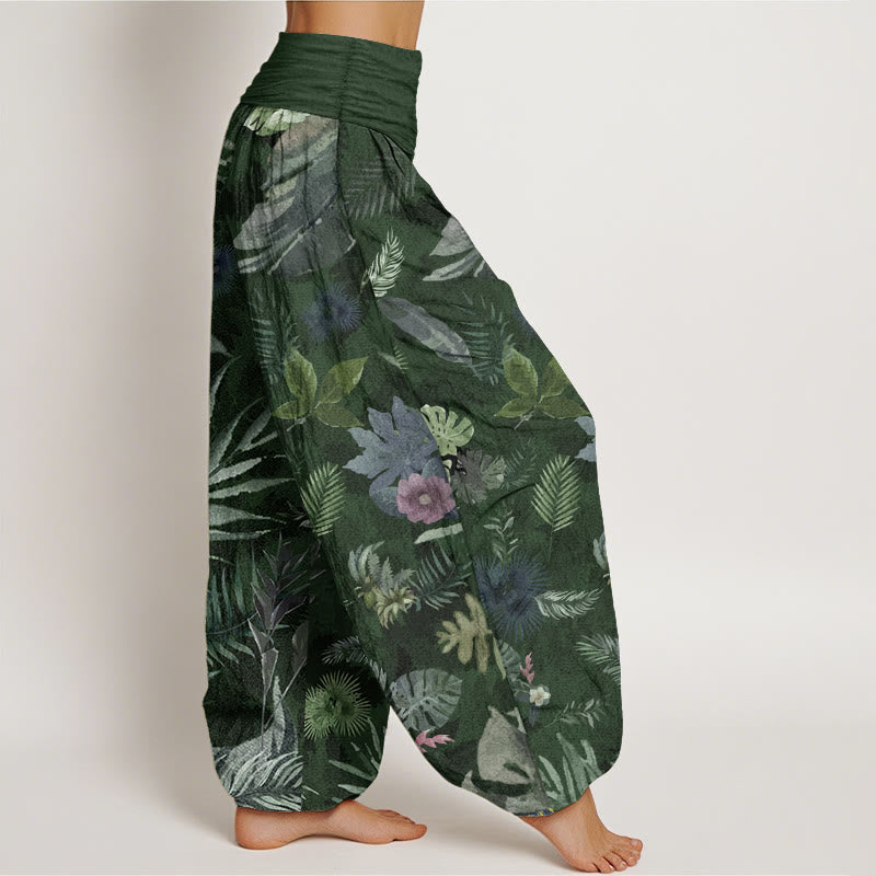 Pure Cotton Breathable Botanical Meditation Harem Pants