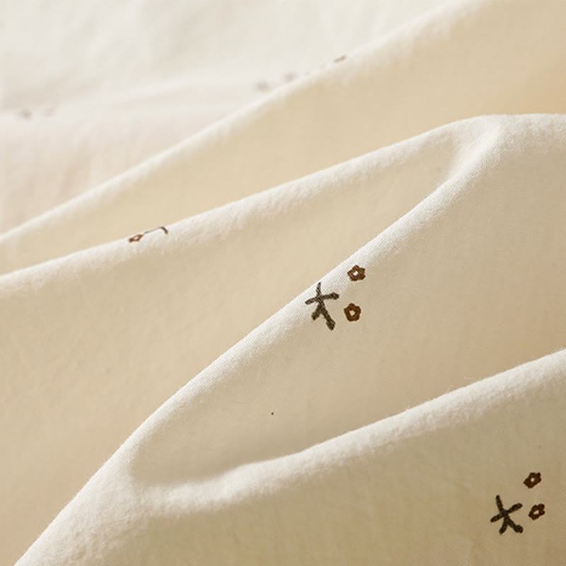 Breathable Cotton Elastic Waist 7/8 Length Minimalist Skirt