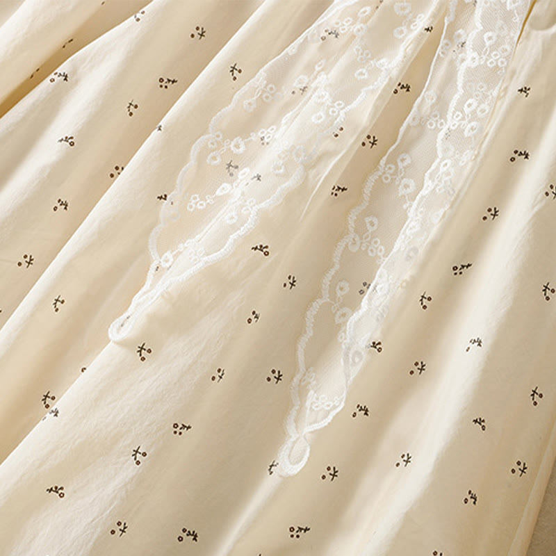 Breathable Cotton Elastic Waist 7/8 Length Minimalist Skirt