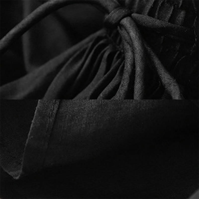 Summer Solid Color Elastic Waist Drawstring Women's Skirt