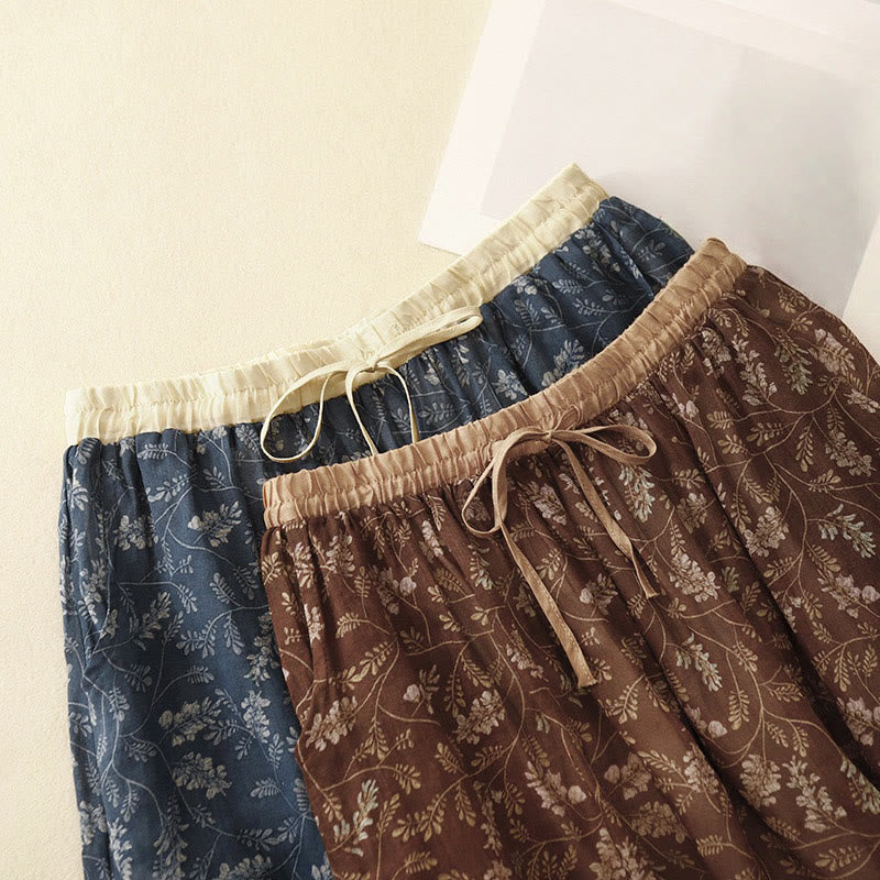 Breathable Cotton Linen A-Line Mid-Length Skirt for Mindful Living