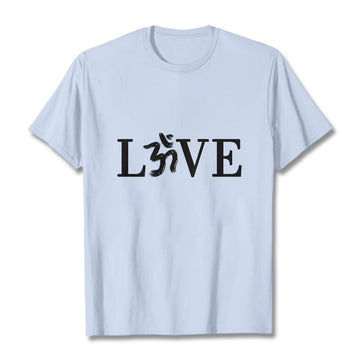 Soft Cotton Om Symbol Sanskrit Mindful T-Shirt