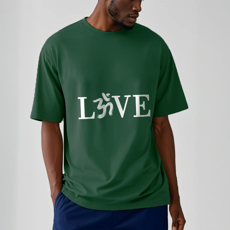 Soft Cotton Om Symbol Sanskrit Mindful T-Shirt