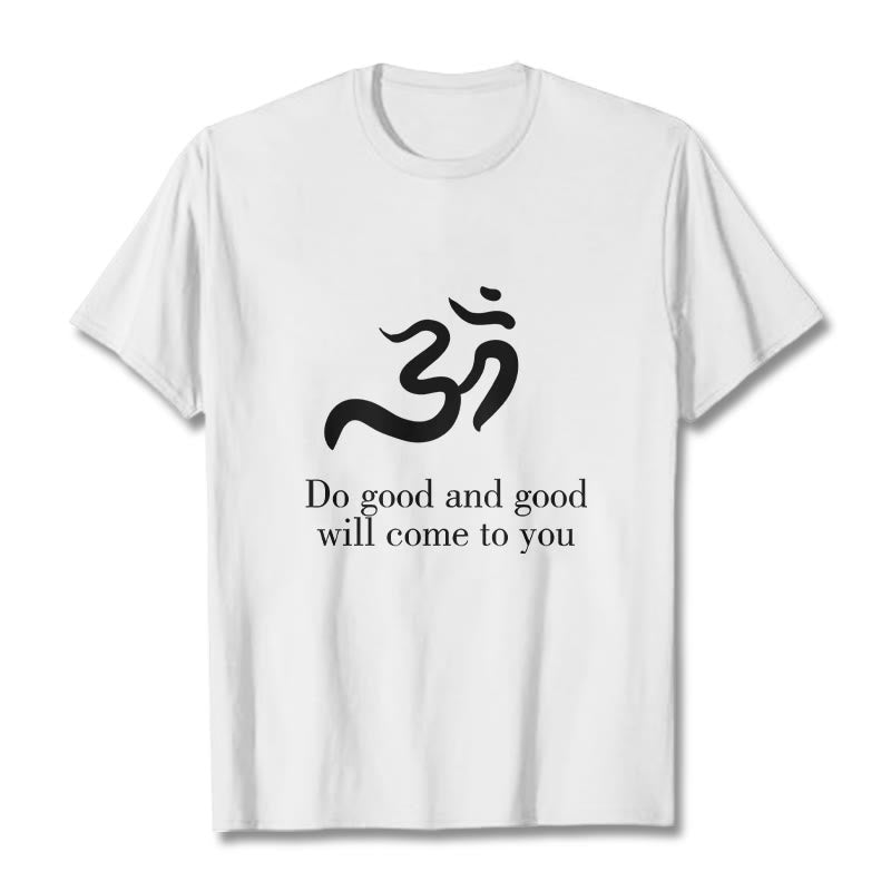 Soft Cotton Om Sanskrit Mindful Meditation Tee