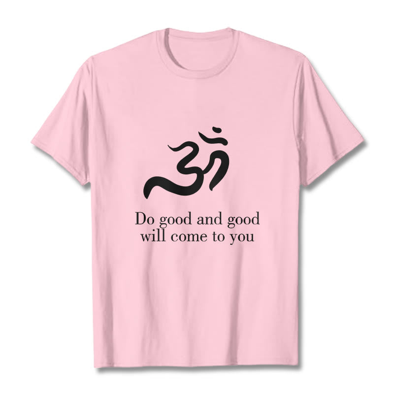 Soft Cotton Om Sanskrit Mindful Meditation Tee