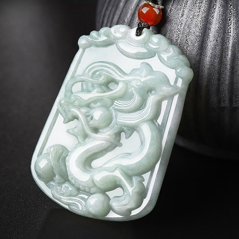 Natural Jade 12 Chinese Zodiac Abundance Amulet Pendant Necklace