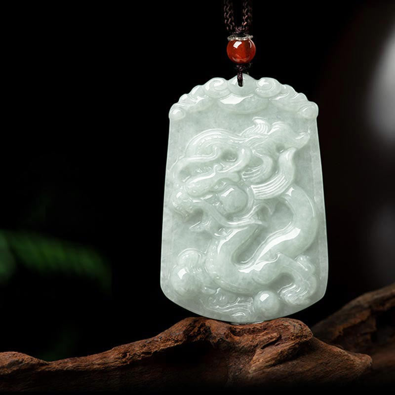 Natural Jade 12 Chinese Zodiac Abundance Amulet Pendant Necklace