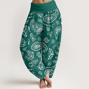 Breathable Cotton Paisley Mindful Movement Harem Pants