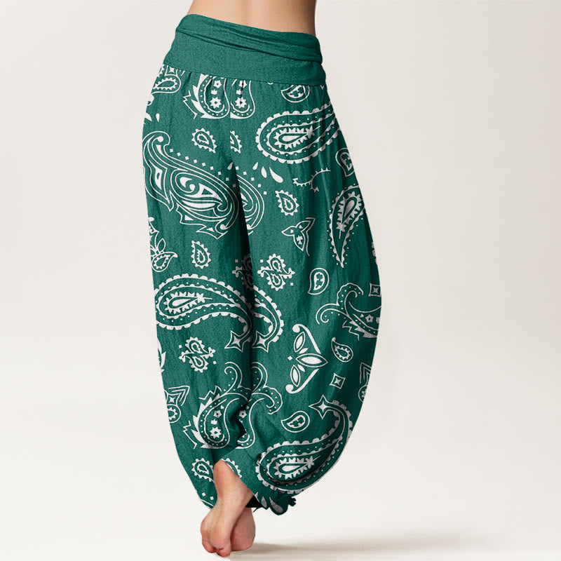 Breathable Cotton Paisley Mindful Movement Harem Pants