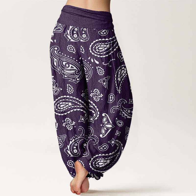 Breathable Cotton Paisley Mindful Movement Harem Pants
