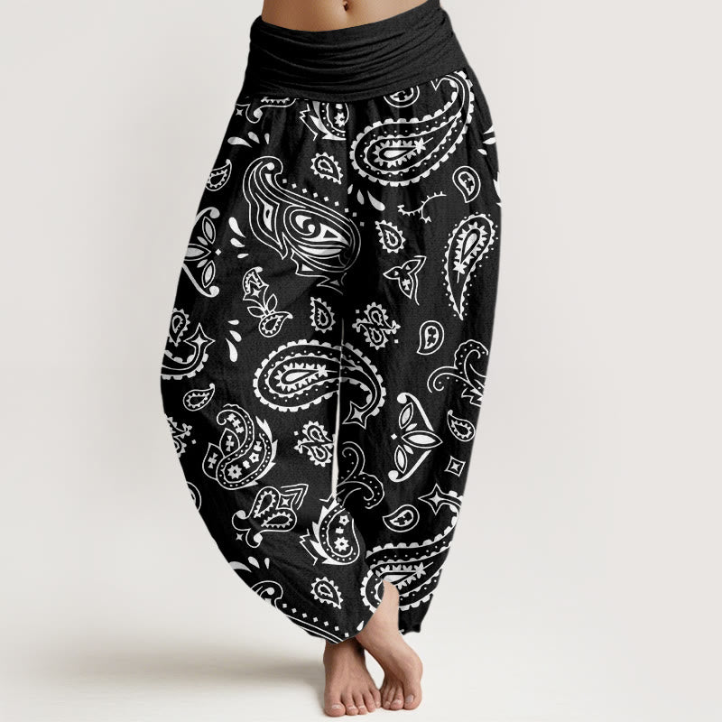 Breathable Cotton Paisley Mindful Movement Harem Pants