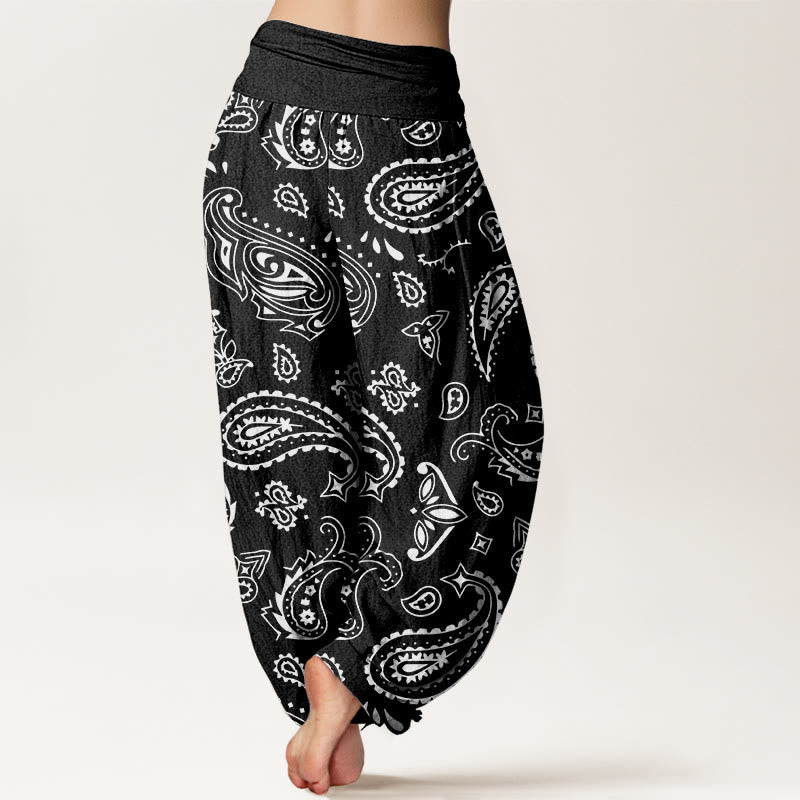 Breathable Cotton Paisley Mindful Movement Harem Pants