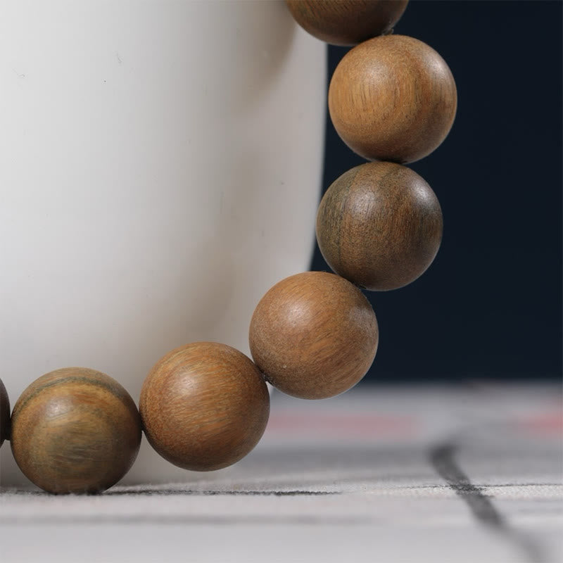 Green Sandalwood Pixiu Attract Wealth Bracelet