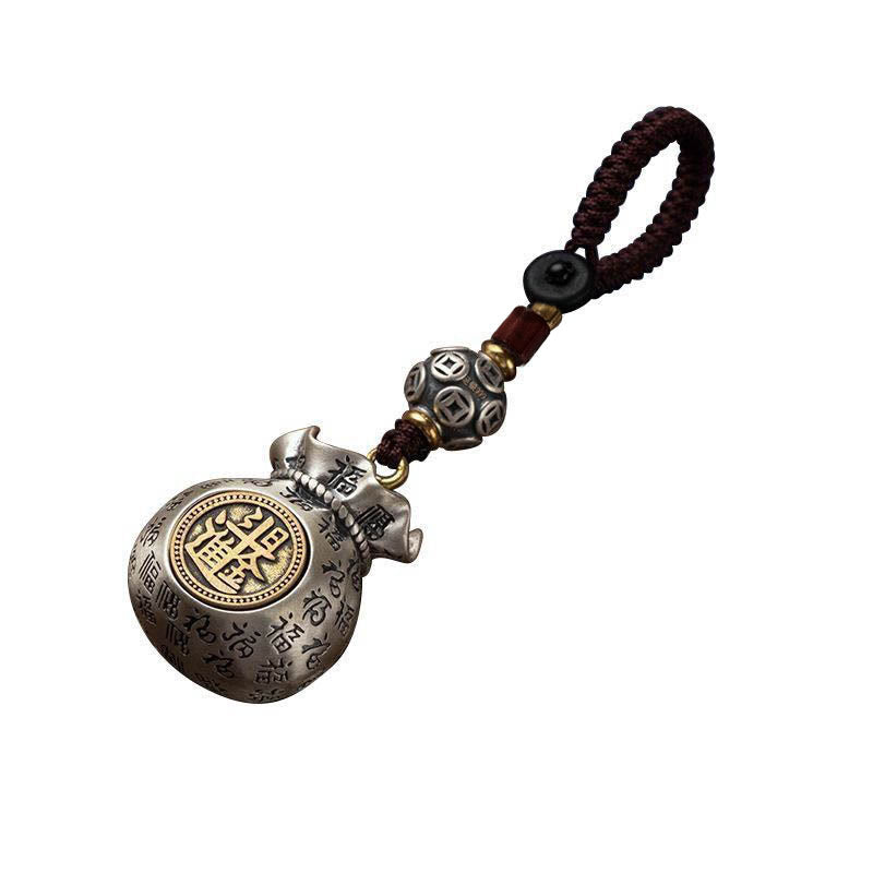 Fu Character Money Bag Making Money Every Day Fortune Key Chain