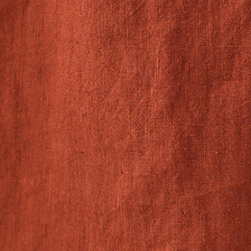 Breathable Cotton Lace-Up Daily Grounding Midi Dress