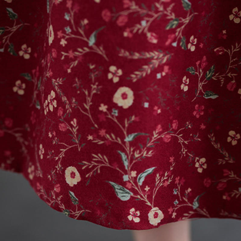 Breathable Cotton Linen Relaxed Midi Dress for Mindful Living