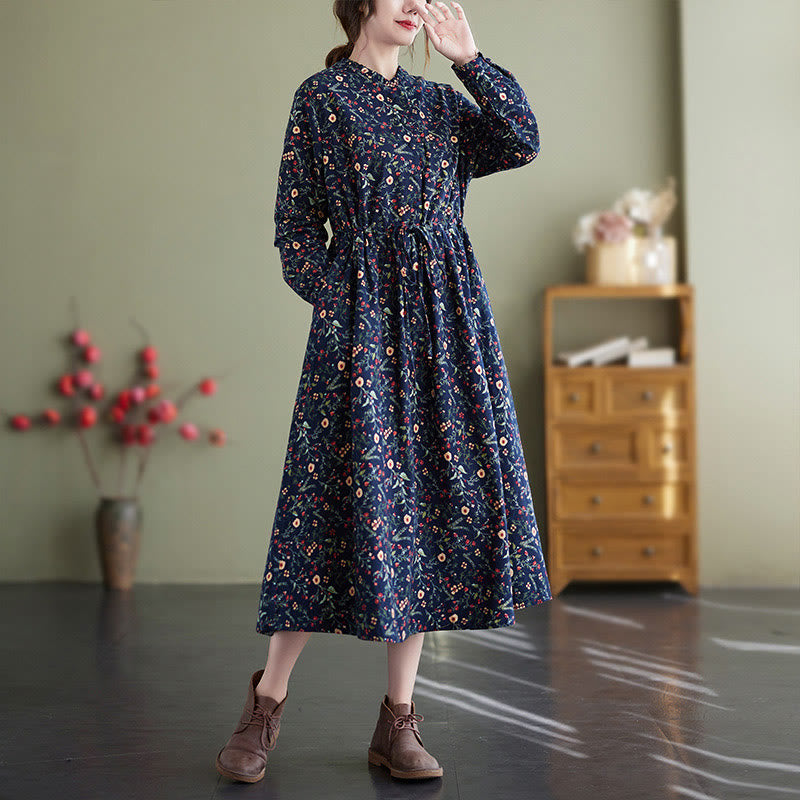 Breathable Cotton Linen Relaxed Midi Dress for Mindful Living