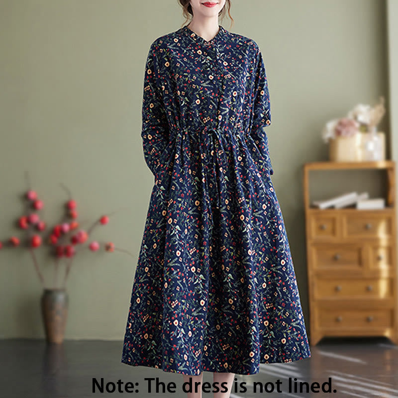 Breathable Cotton Linen Relaxed Midi Dress for Mindful Living