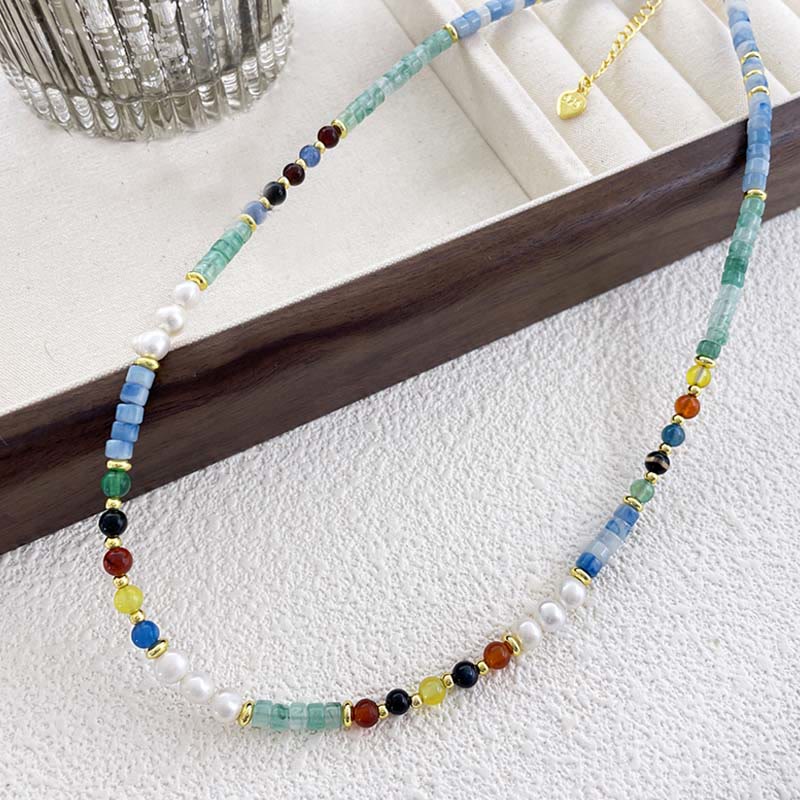 Pearl Glass Healing Necklace Pendant