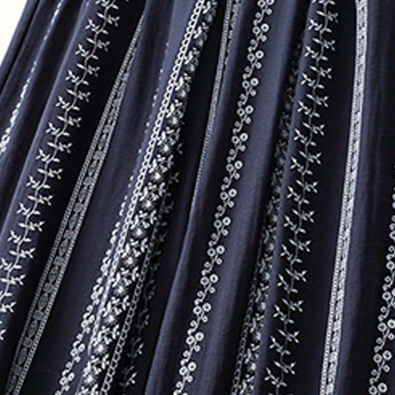 Cotton Linen Linear Wide-Leg Grounding Meditation Pants