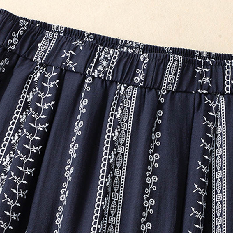 Cotton Linen Linear Wide-Leg Grounding Meditation Pants