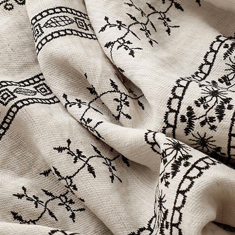 Cotton Linen Linear Wide-Leg Grounding Meditation Pants