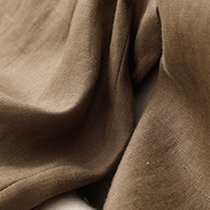 Breathable Cotton Linen Tapered Meditation Harem Pants