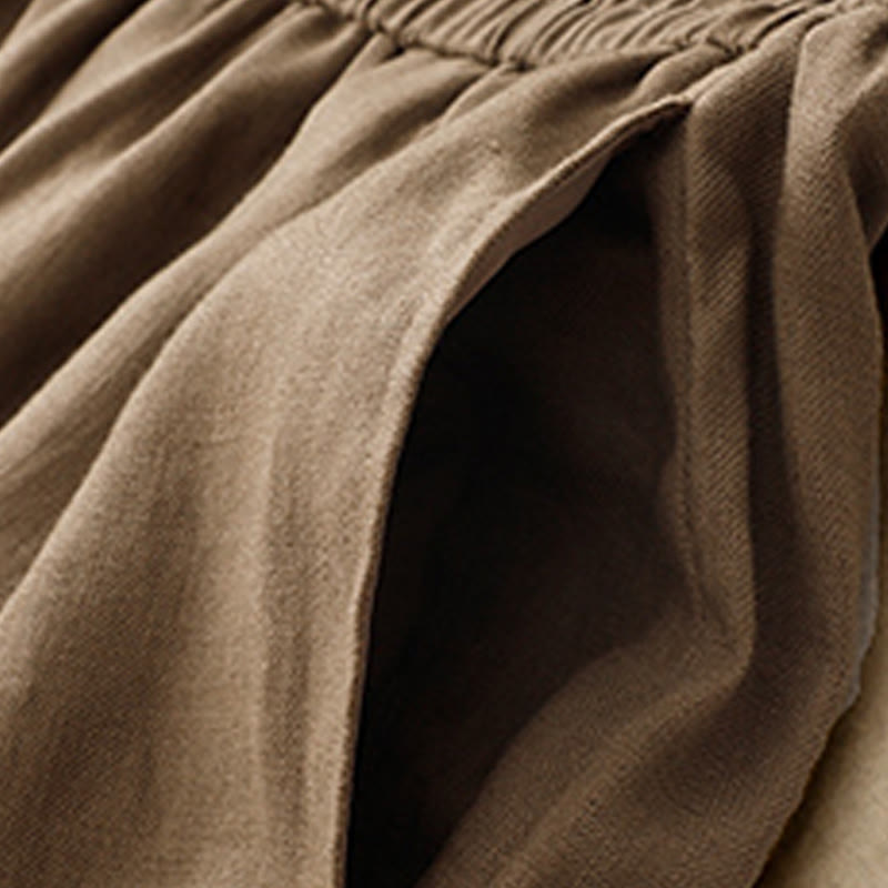 Breathable Cotton Linen Tapered Meditation Harem Pants