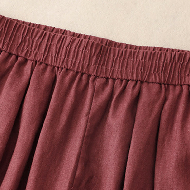 Breathable Cotton Linen Tapered Meditation Harem Pants