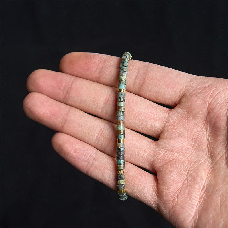 Turquoise Purification Spacer Bead Bracelet