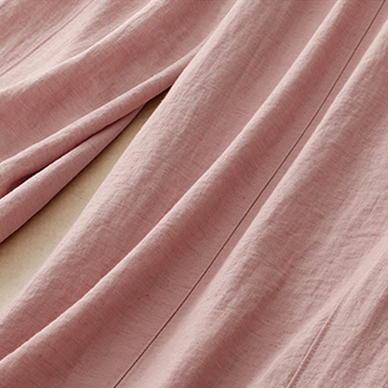 Summer Drawstring Design Women's Wide Leg Pants With Pockets