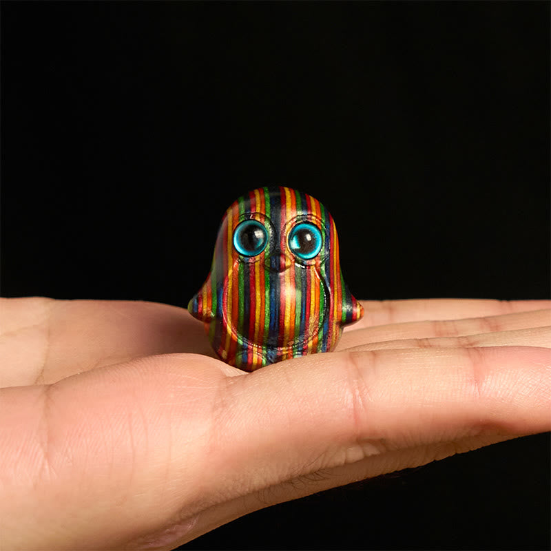 "Sending Cheer and Harmony" 2Pcs Mini Penguin Decoration Includes Gift Message Card