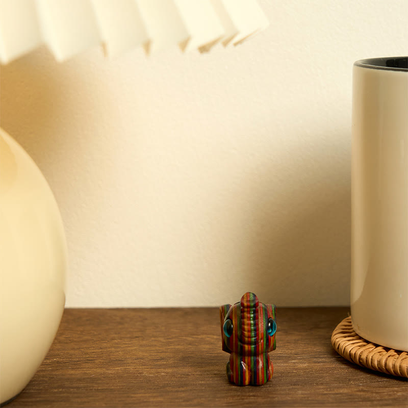 "Hoping for Strength and Good Fortune" 2Pcs Mini Elephant Includes Gift Message Card