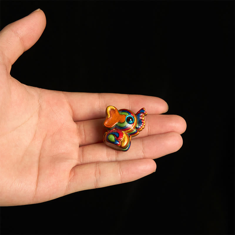 "Hoping for Strength and Good Fortune" 2Pcs Mini Elephant Includes Gift Message Card