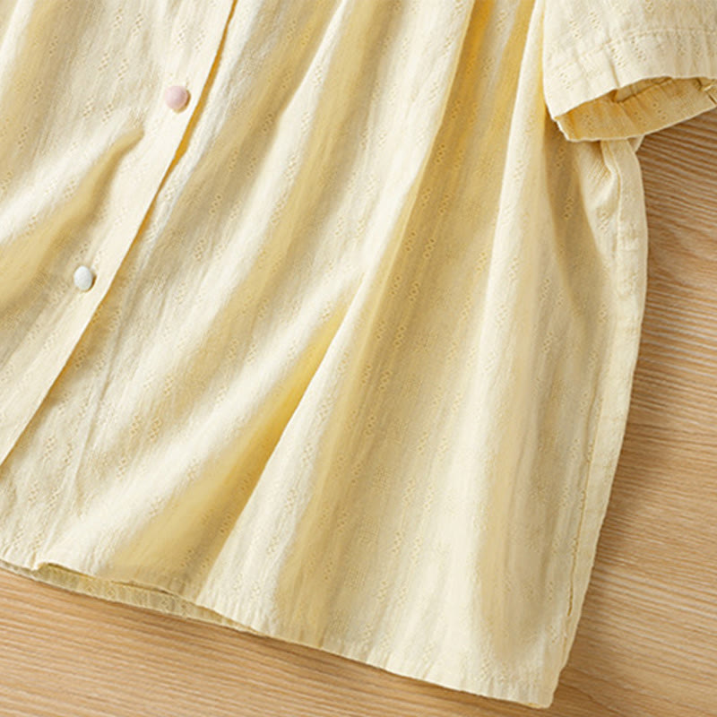 Breathable Viscose Pleated V-Neck Meditation Shirt