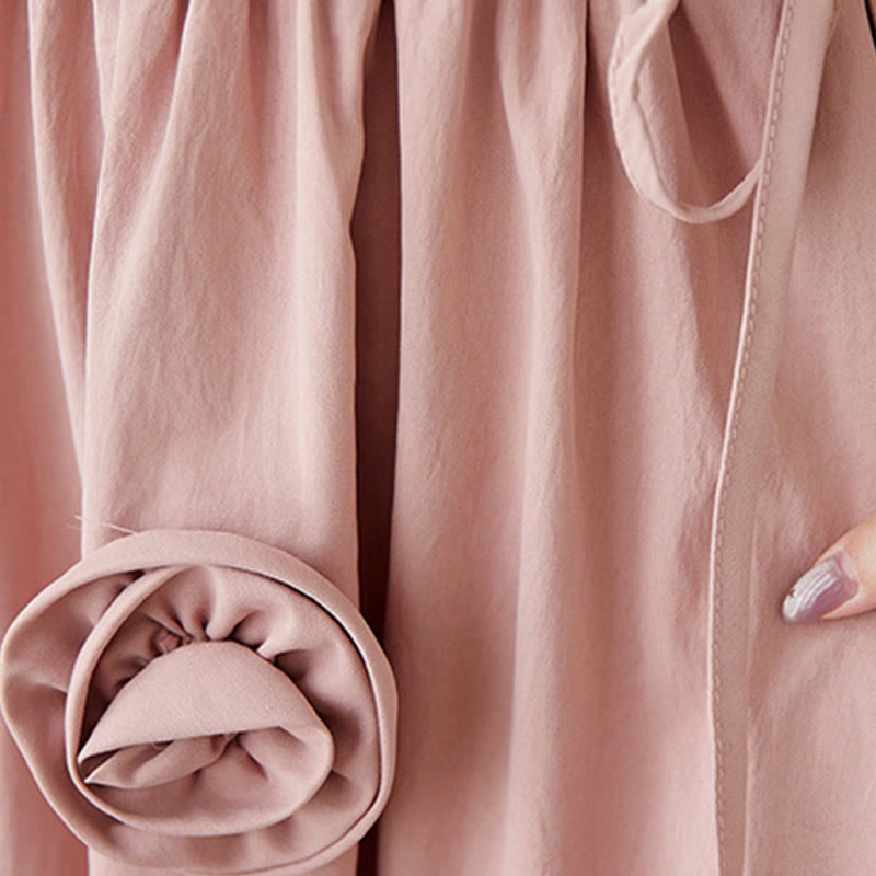 Tactile Cotton Linen Relaxed Grounding Midi Dress