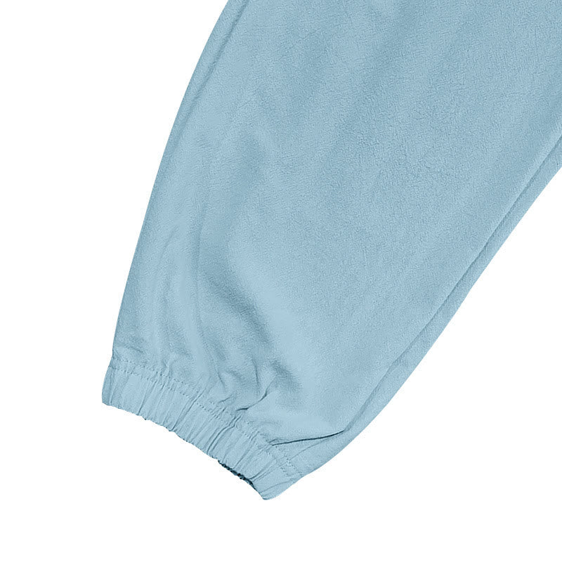 Solid Color Linen Drawstring Men's Cargo Pants With Pockets