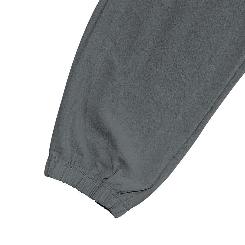 Solid Color Linen Drawstring Men's Cargo Pants With Pockets