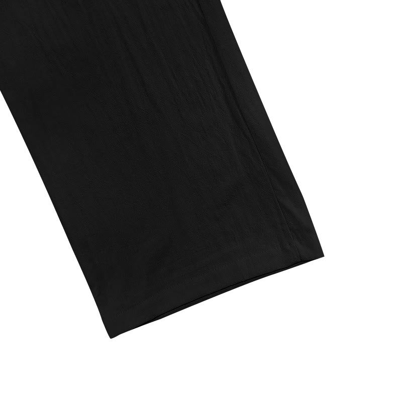Tactile Cotton Straight-Leg Meditation Lounge Pants