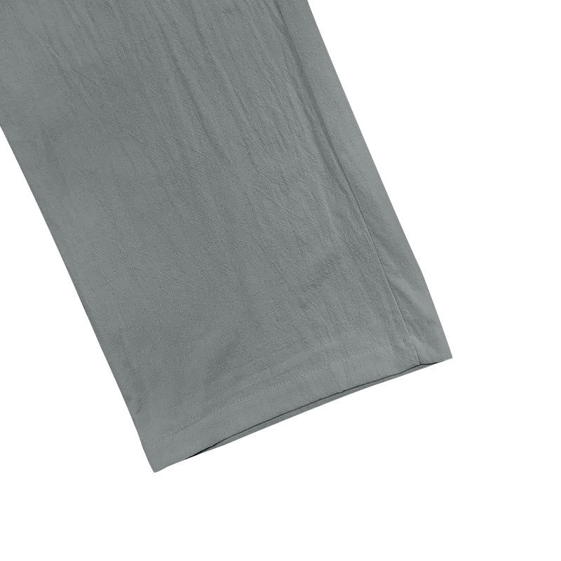 Tactile Cotton Straight-Leg Meditation Lounge Pants