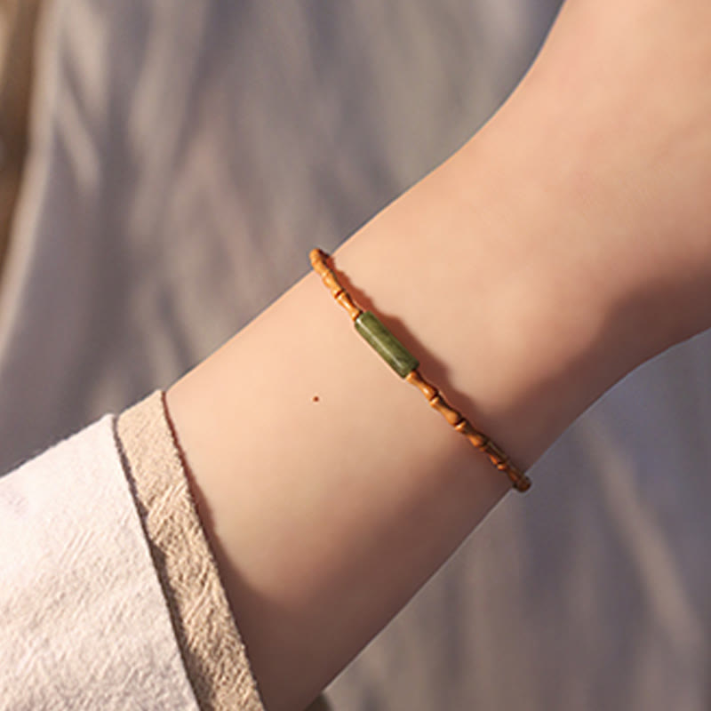 Ultra-fine Olive Pit Peace Bracelet