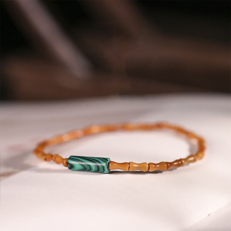 Ultra-fine Olive Pit Peace Bracelet