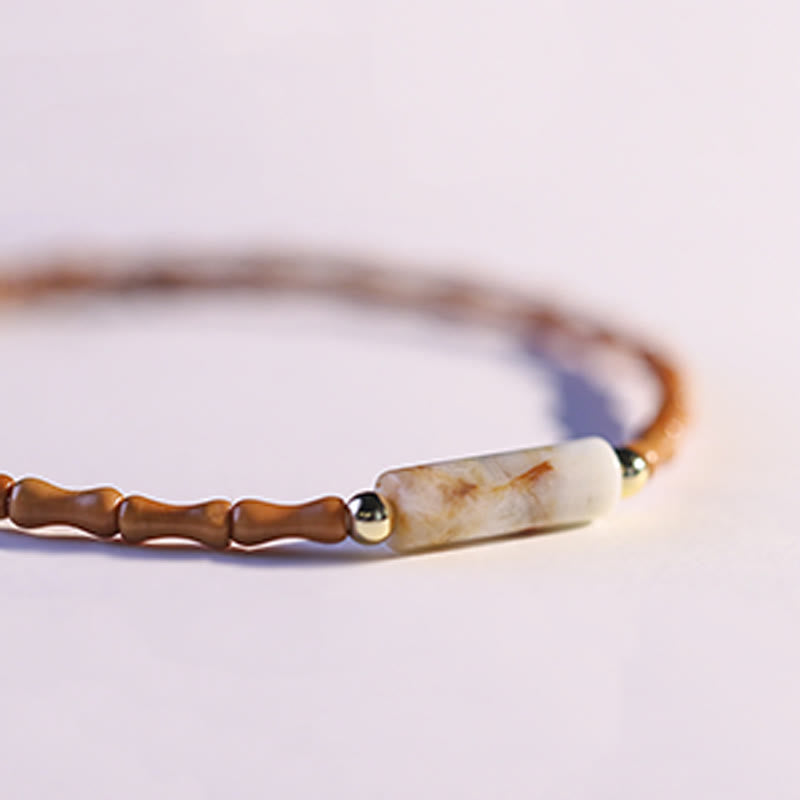 Ultra-fine Olive Pit Peace Bracelet