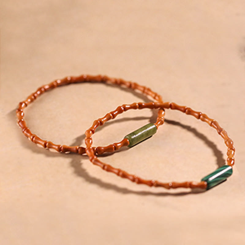 Ultra-fine Olive Pit Peace Bracelet