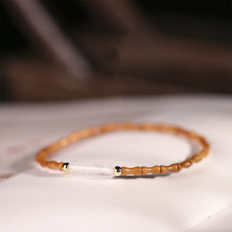 Ultra-fine Olive Pit Peace Bracelet